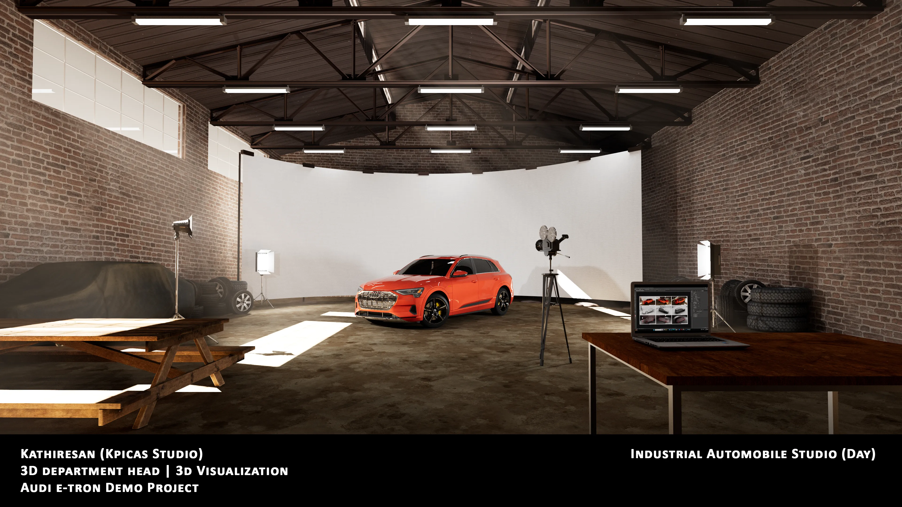 Audi E-Tron Day Render